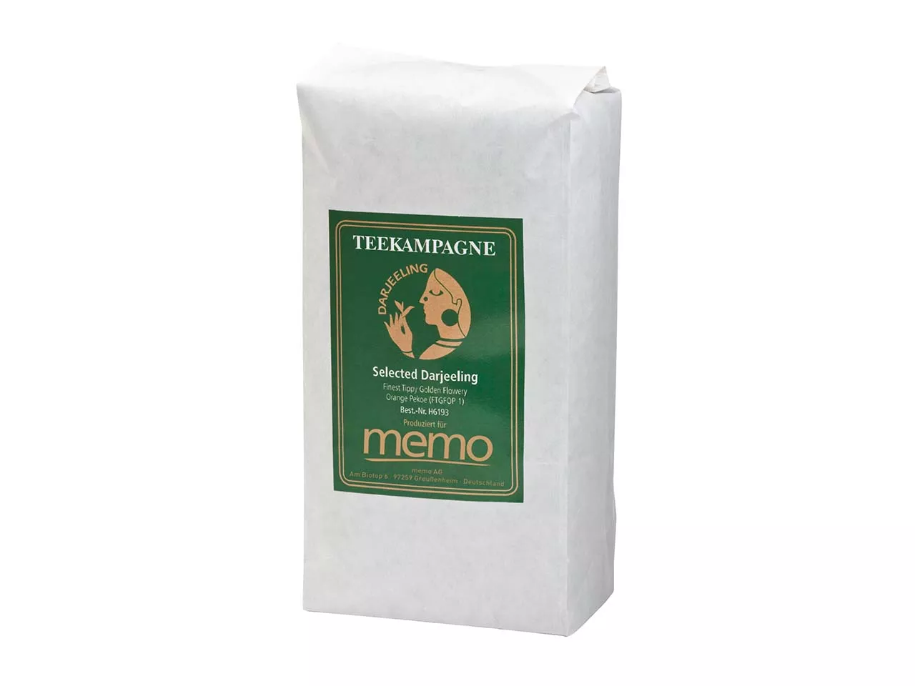 memo/Teekampagne Darjeeling Selected Schwarztee Bio/Naturland 500g