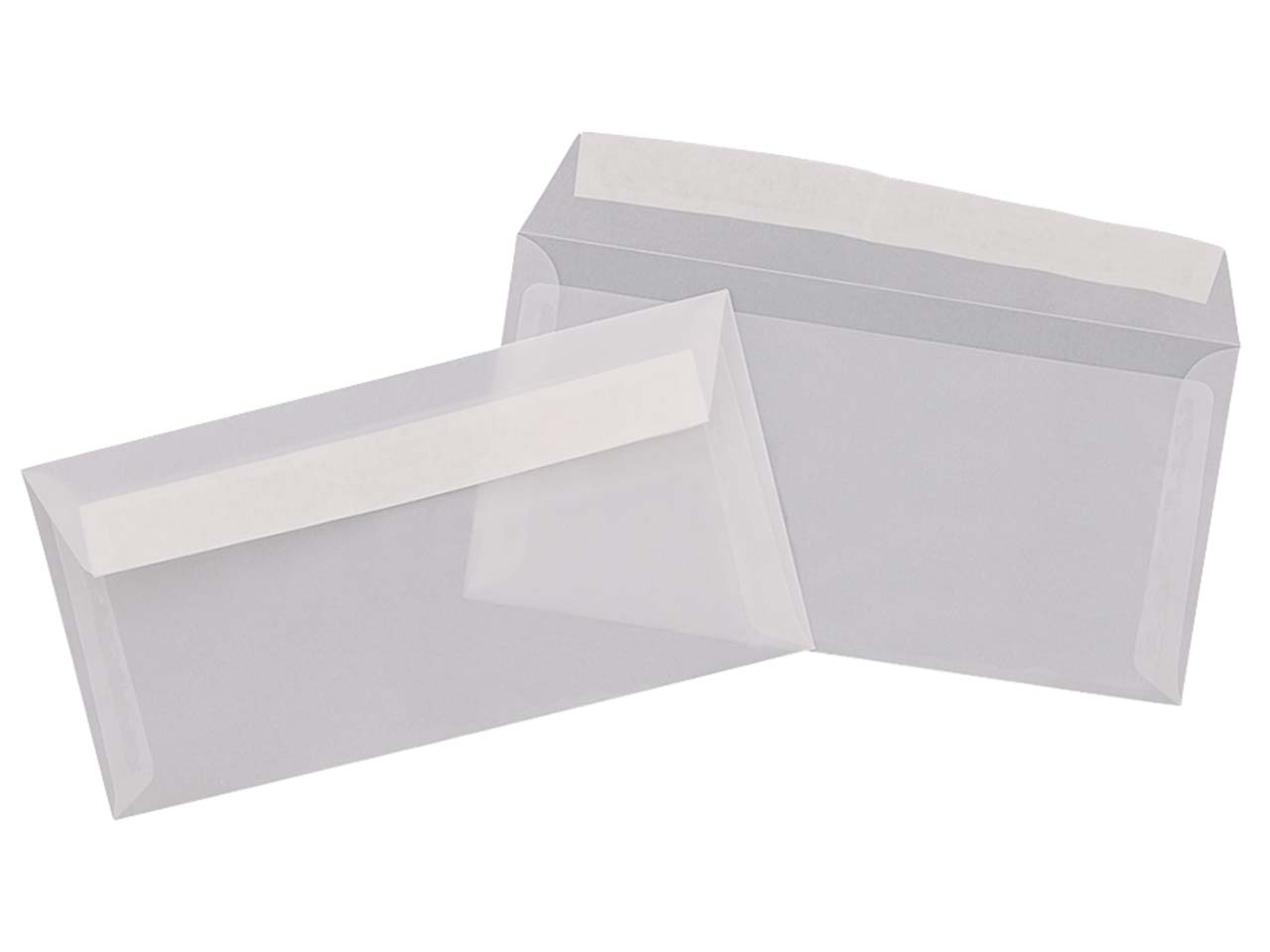 100 DL-Hüllen transparent klar Haftk