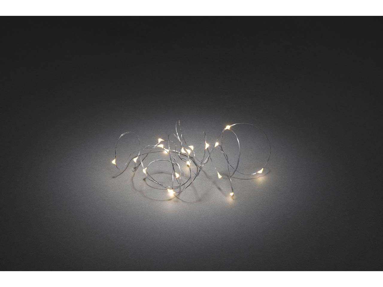 Konstsmide Micro LED-Lichterkette, 6h Timer, 40 Dioden warmweiß