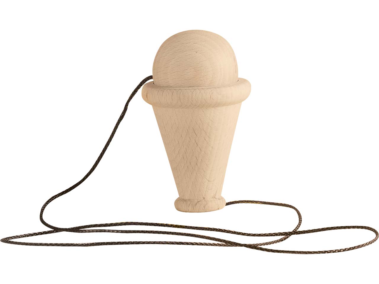 Kugelfangspiel 'Trichter' aus Buchenholz natur