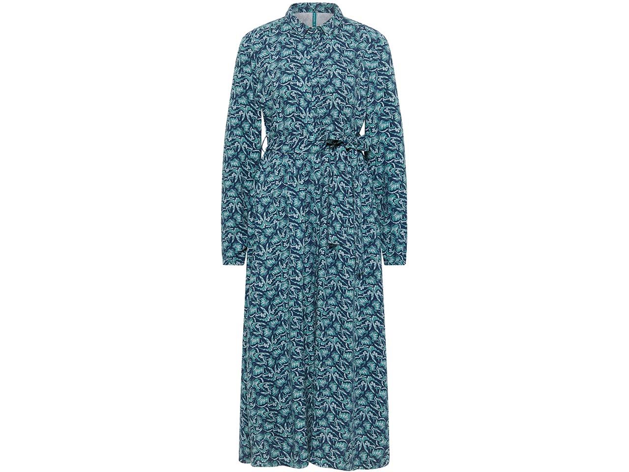 tranquillo Damen-Maxikleid mit Beinschlitz und Taschen, butterfly, Gr. 42