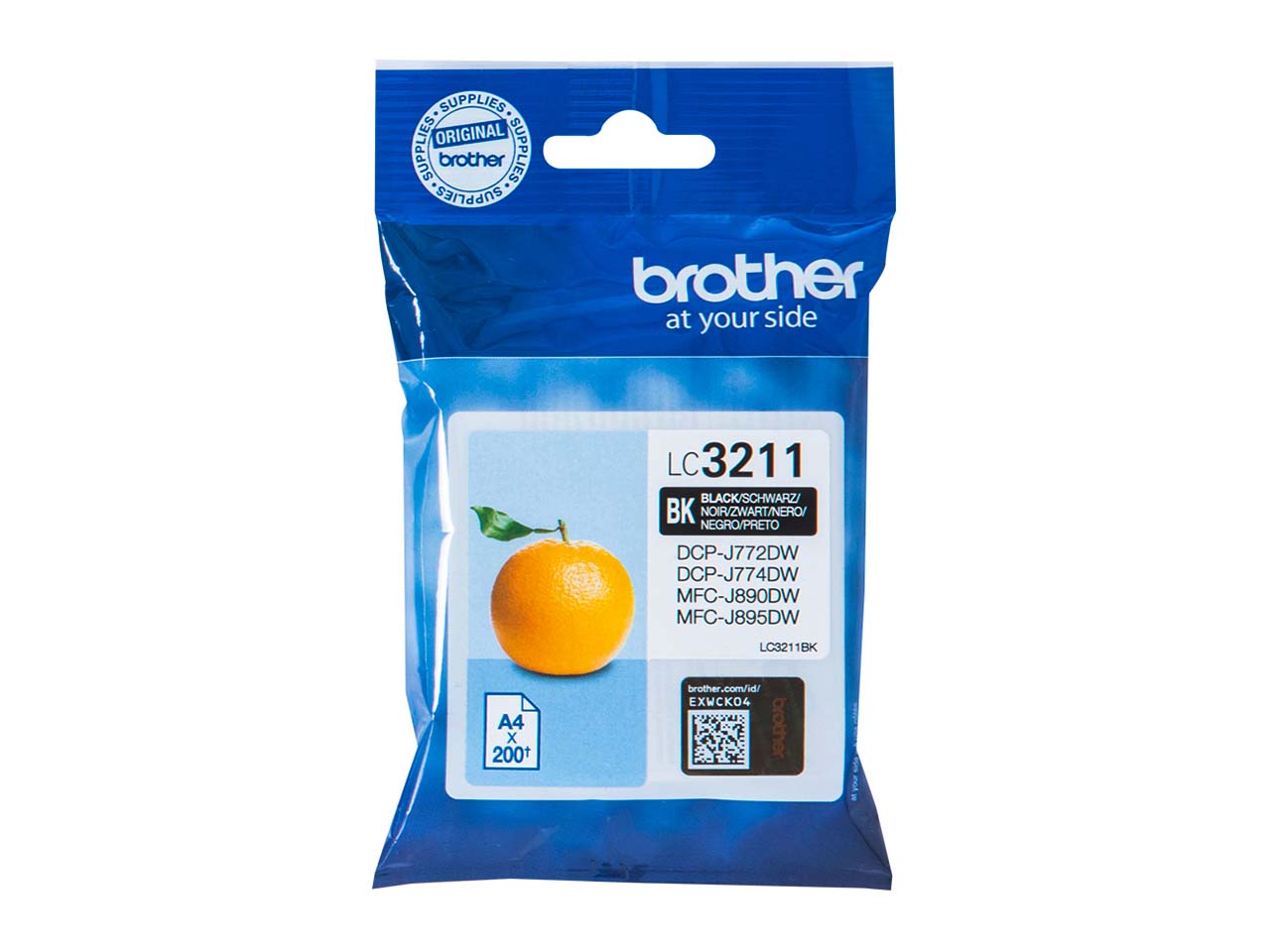 Brother Tintenpatrone LC-3211BK schwarz