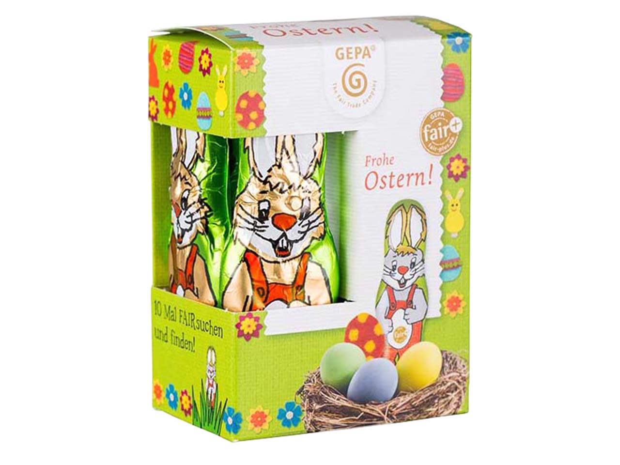 GEPA Bio-Schokolade "Osterhase" 10 x 12,5 g