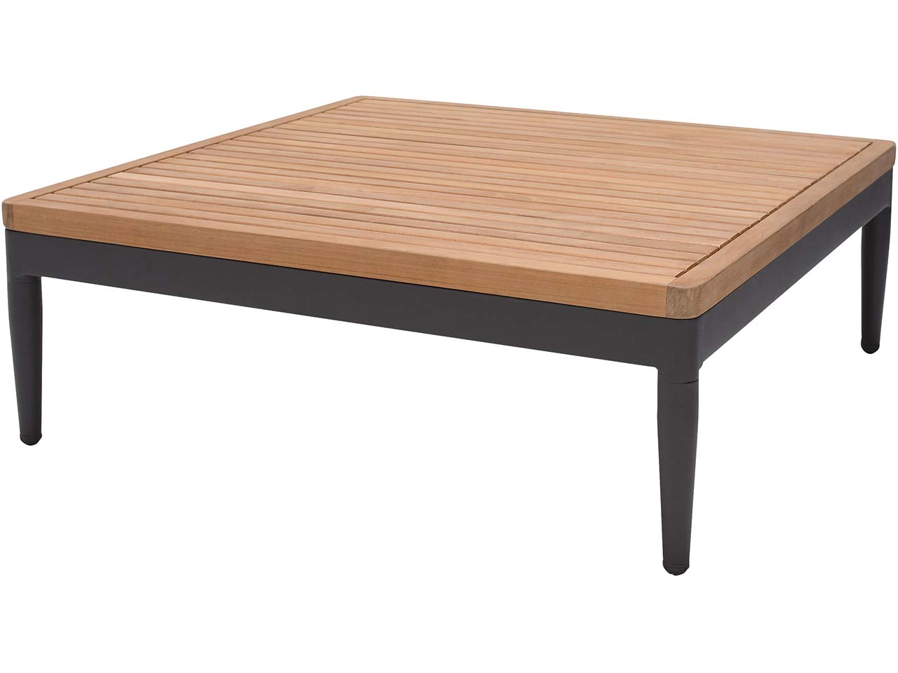 Garten-Couchtisch "Topaz", 73 x 73 cm, schwarz