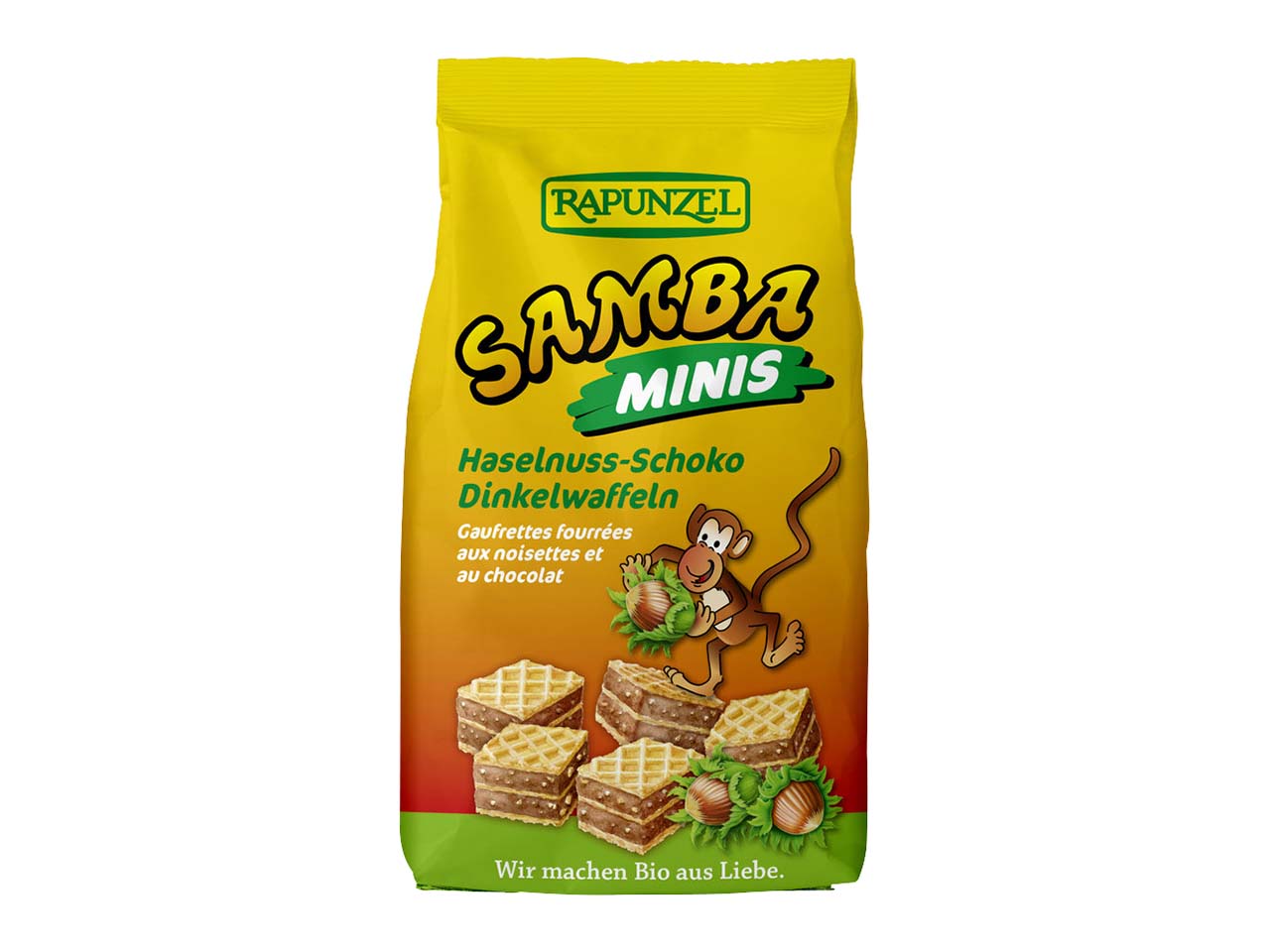 RAPUNZEL Bio-Haselnuss-Schoko-Schnitte "Samba Minis", 100 g