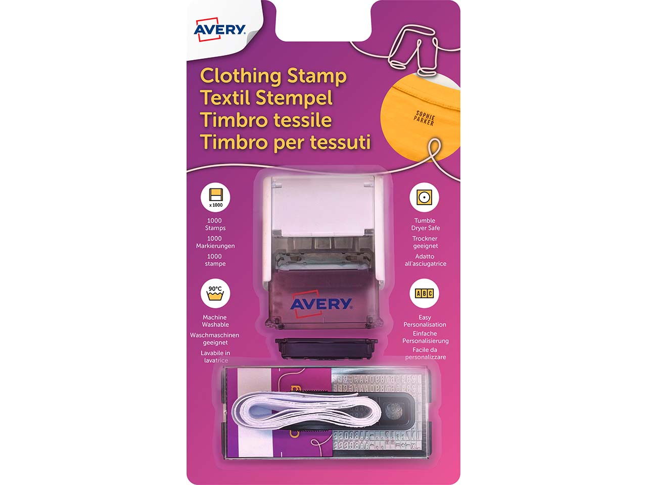 Avery Textilstempel