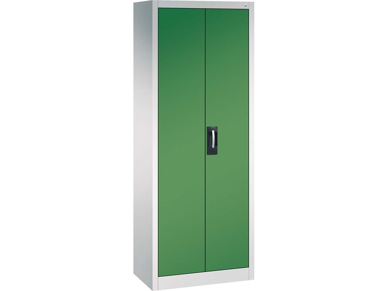 C+P Flügeltürenschrank Acurado, H1950xB700xT400mm, Lichtgrau/Resedagrün