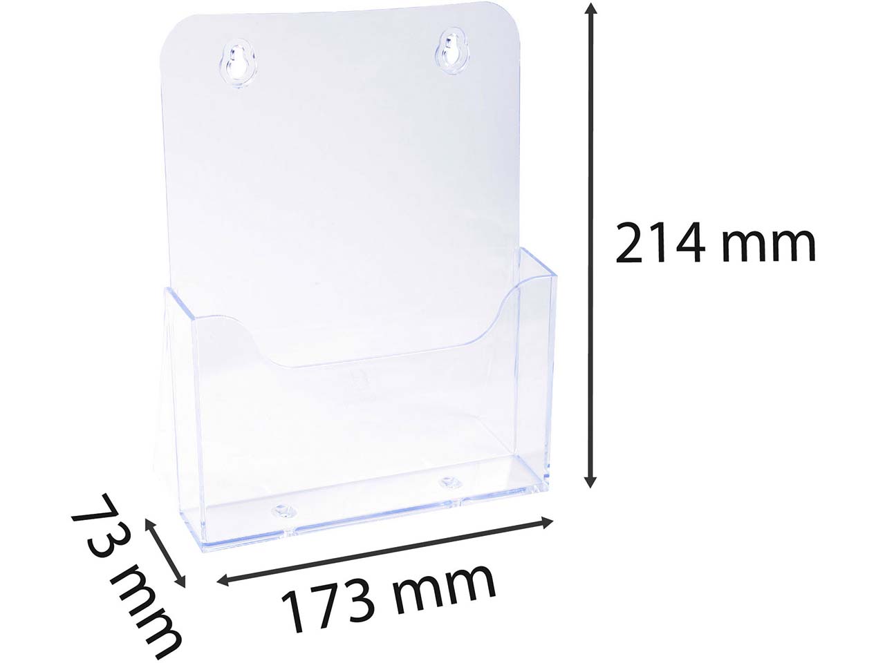 Exacompta Prospekthalter "Exacryl" aus PS, 1 Fach, DIN A5 Exacompta Prospekthalter "Exacryl" aus PS, 1 Fach, DIN A5