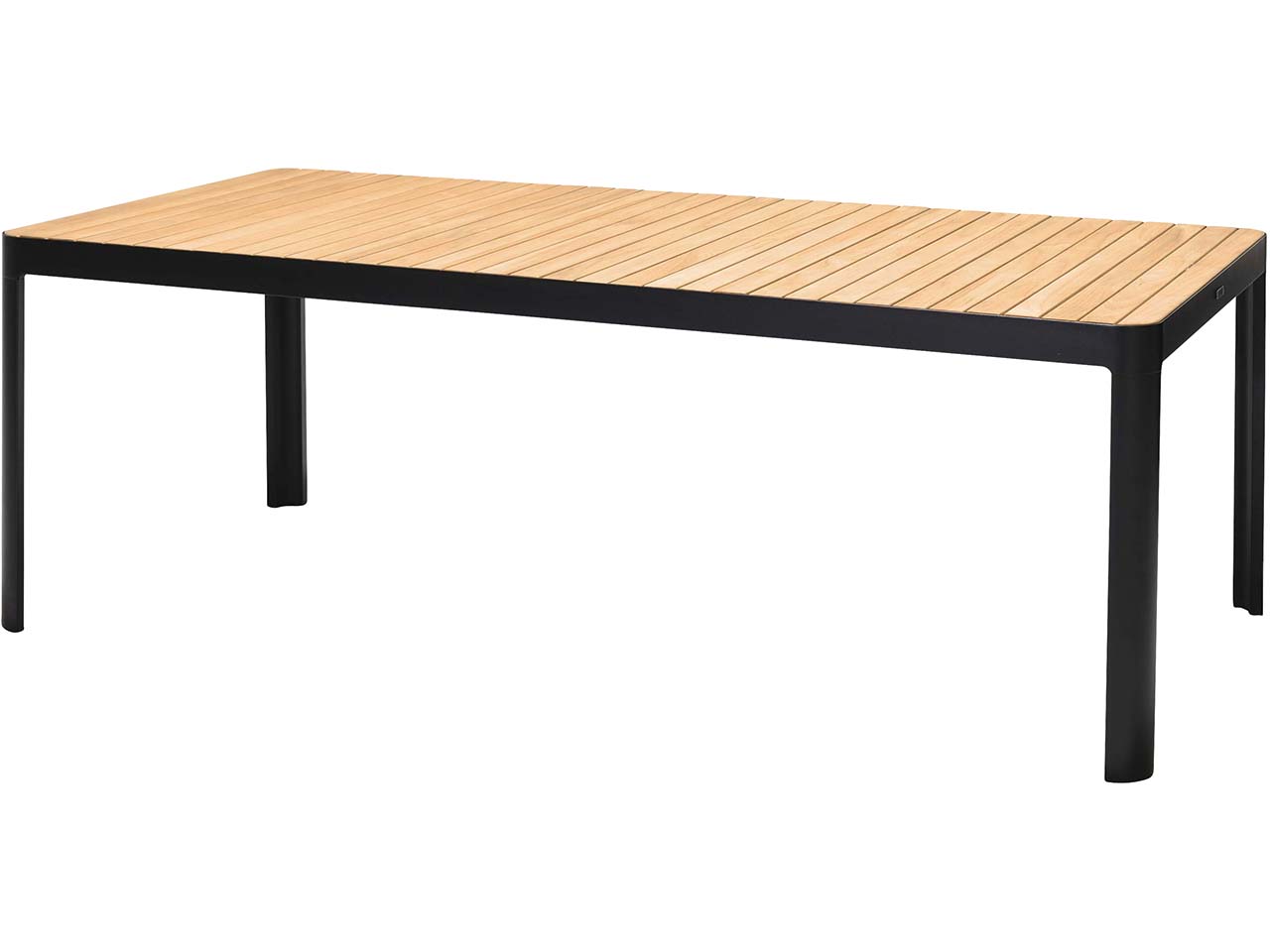 Gartentisch 'Portals' 209 x 95 cm, schwarz