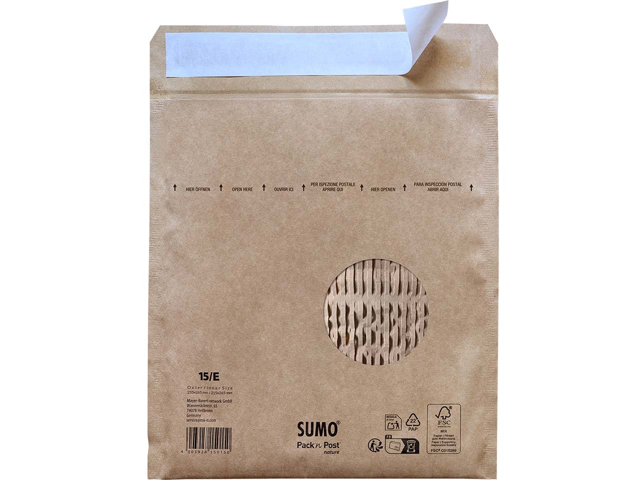 Sumo Versandtaschen 215 x 265 mm, 25 Stk., FSC-zertifiziert