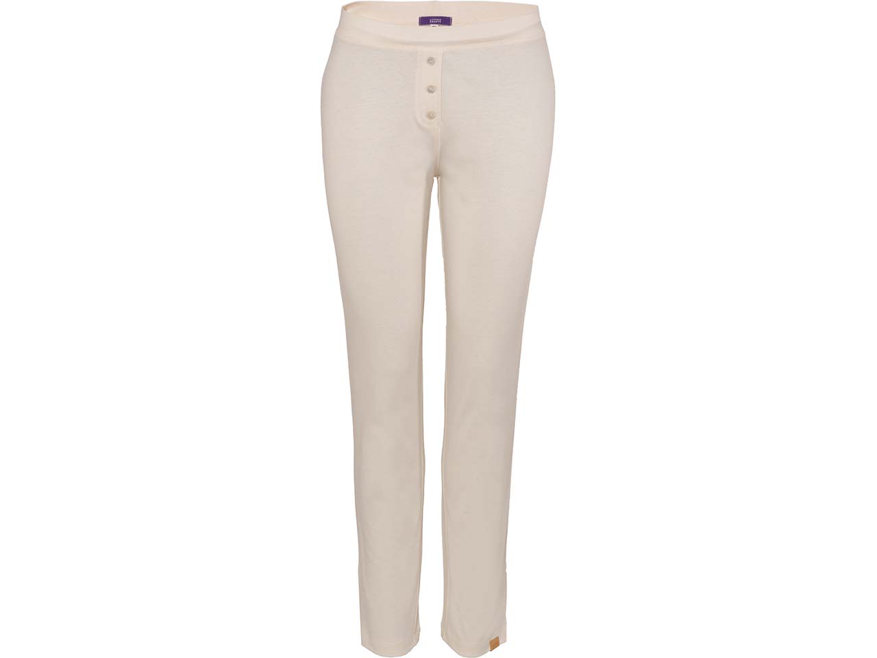 Living Crafts Bio-Damen-Schlafhose "Carol" mit Zierknöpfen, natural, Gr. L