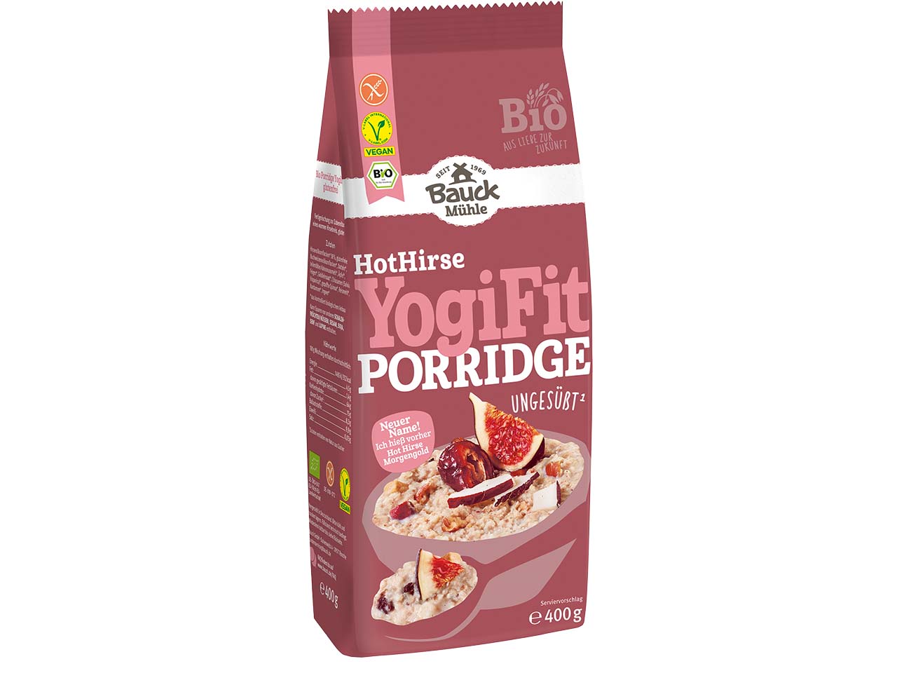 Bauckhof Bio-Porridge aus Hirse "Morgengold", 400 g