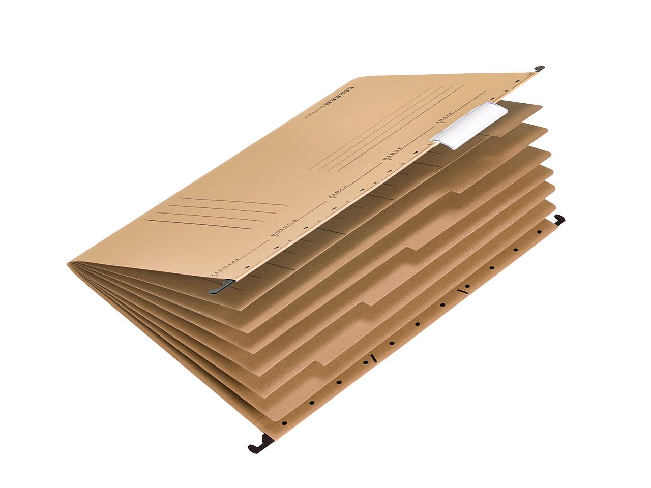 20 Falken Projekt- und Personalmappe 'UniReg' mit 6 Trennblättern braun