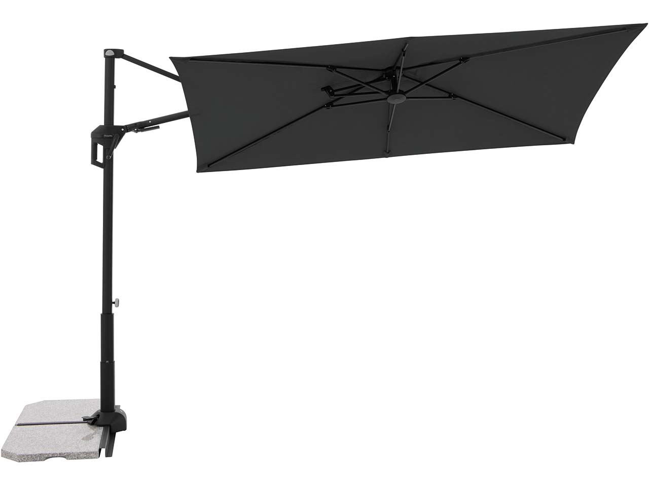doppler Pendelschirm "ACTIVE Pendel Green Edition" 240 x 135 cm, anthrazit