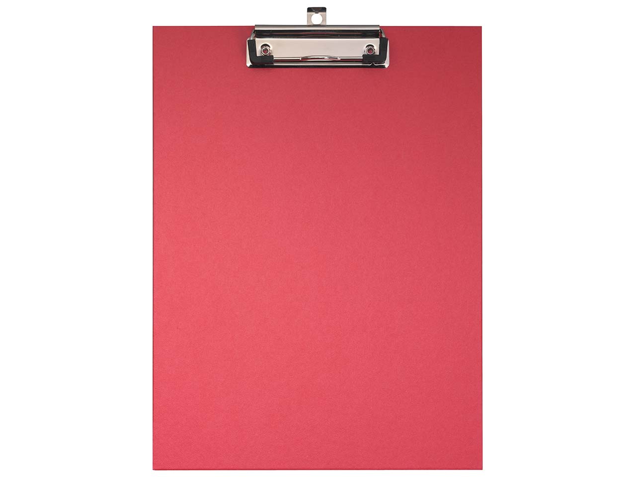 Falken Klemmbrett A4, Hartpappe mit Kraftpapierbezug, rot