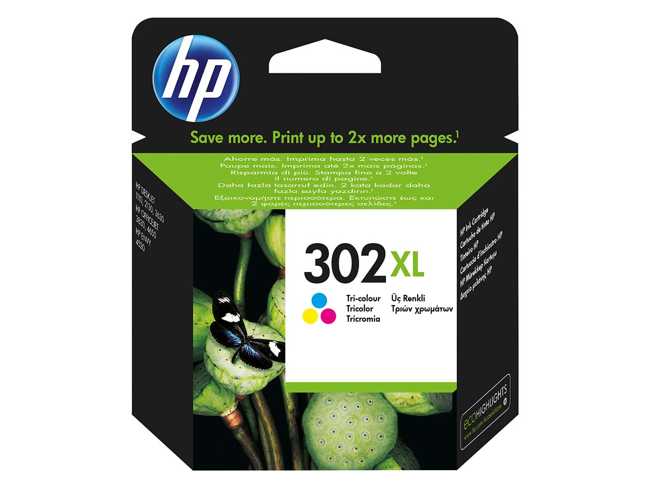 hp Druckkopf F6U67AE, Nr. 302 XL color