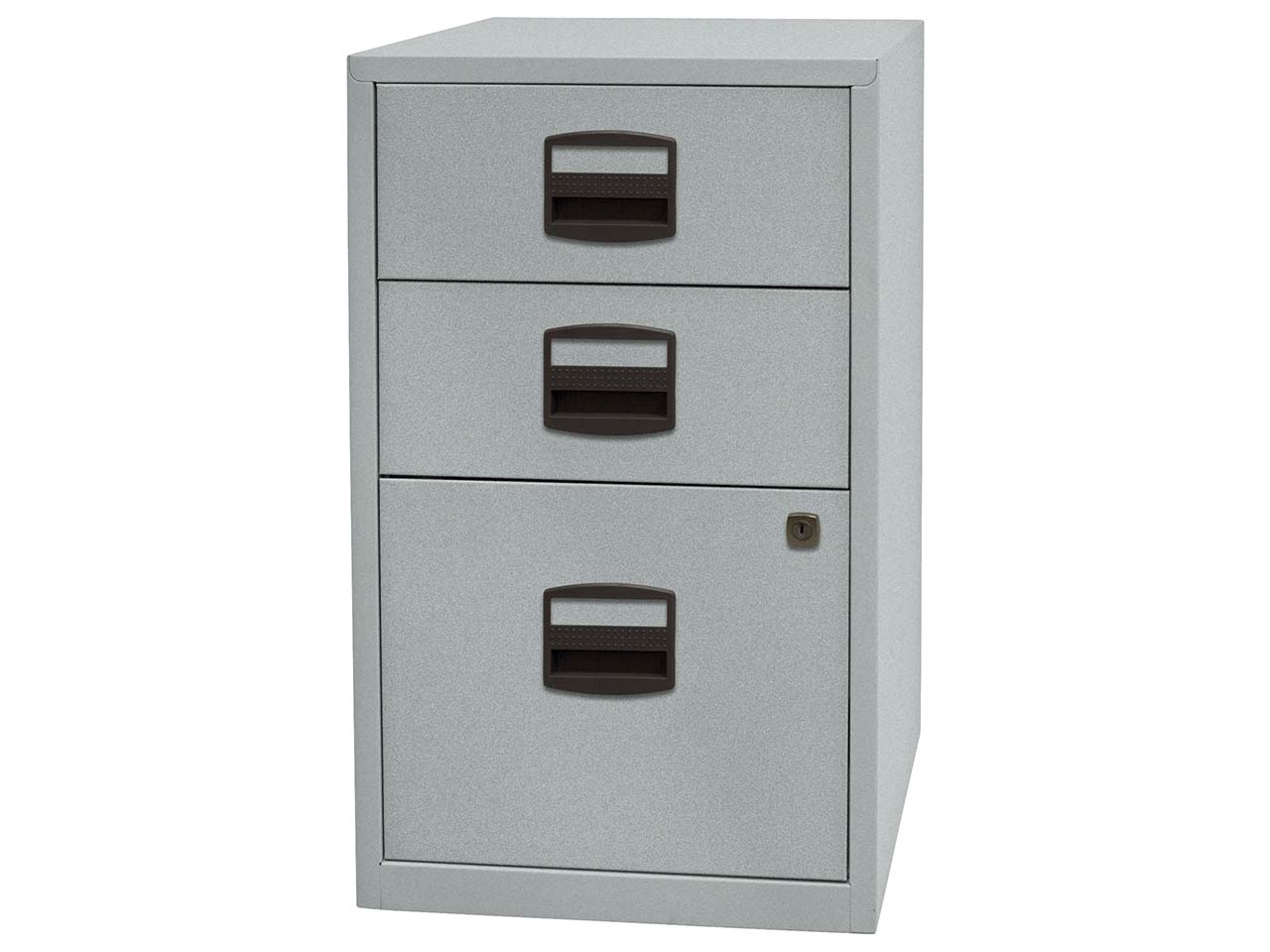 Bisley Home Container, 1 HR + 2 Schübe silber