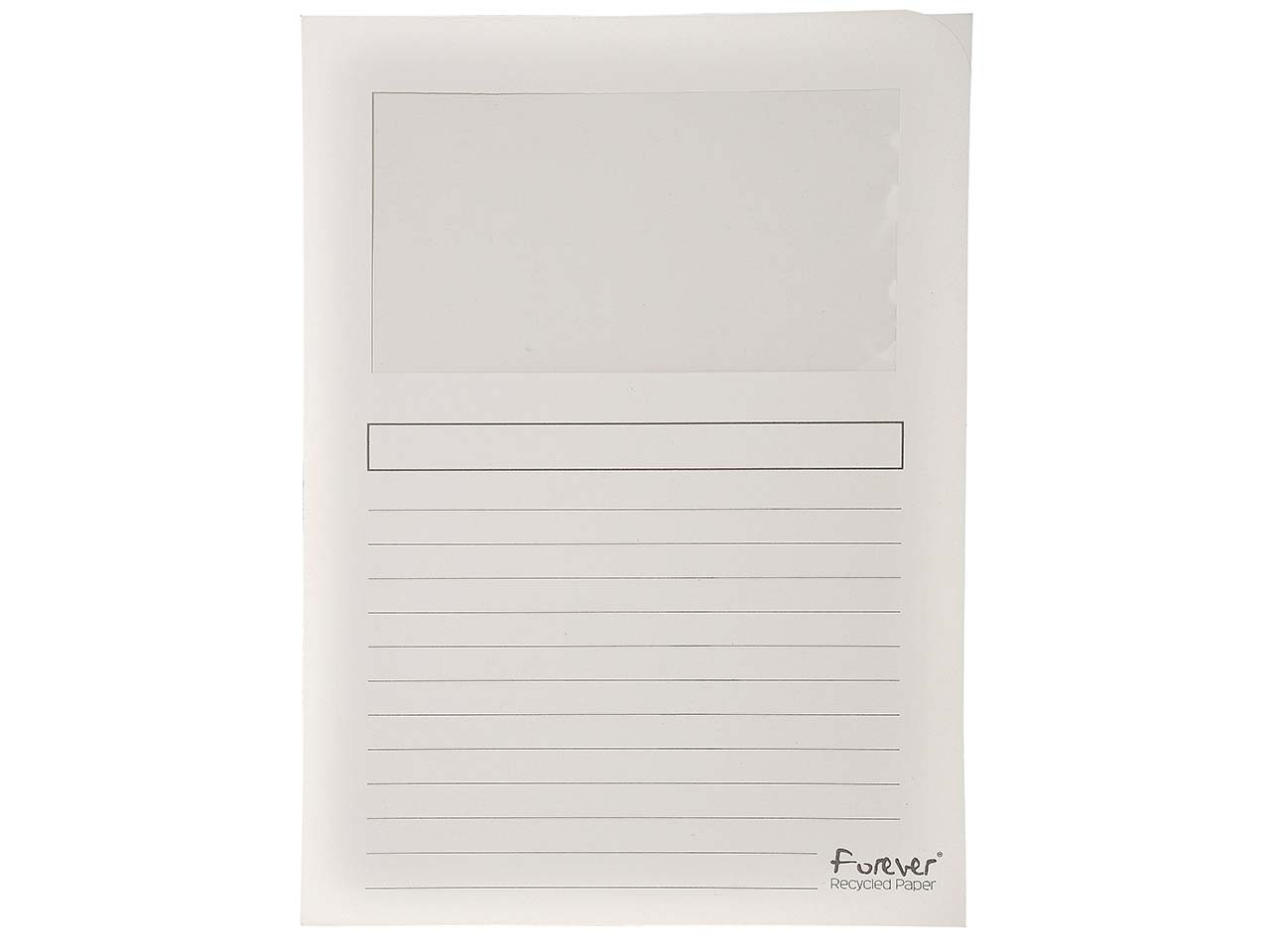 100 Exacompta Fenstermappen 'Forever' naturweiß