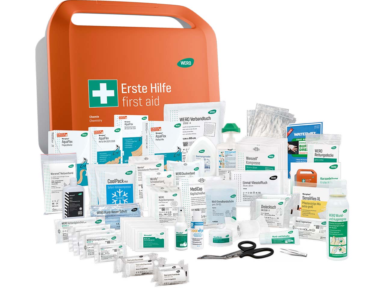 WERO Erste-Hilfe-Koffer "Smart Case" DIN 13157, groß, für Chemie