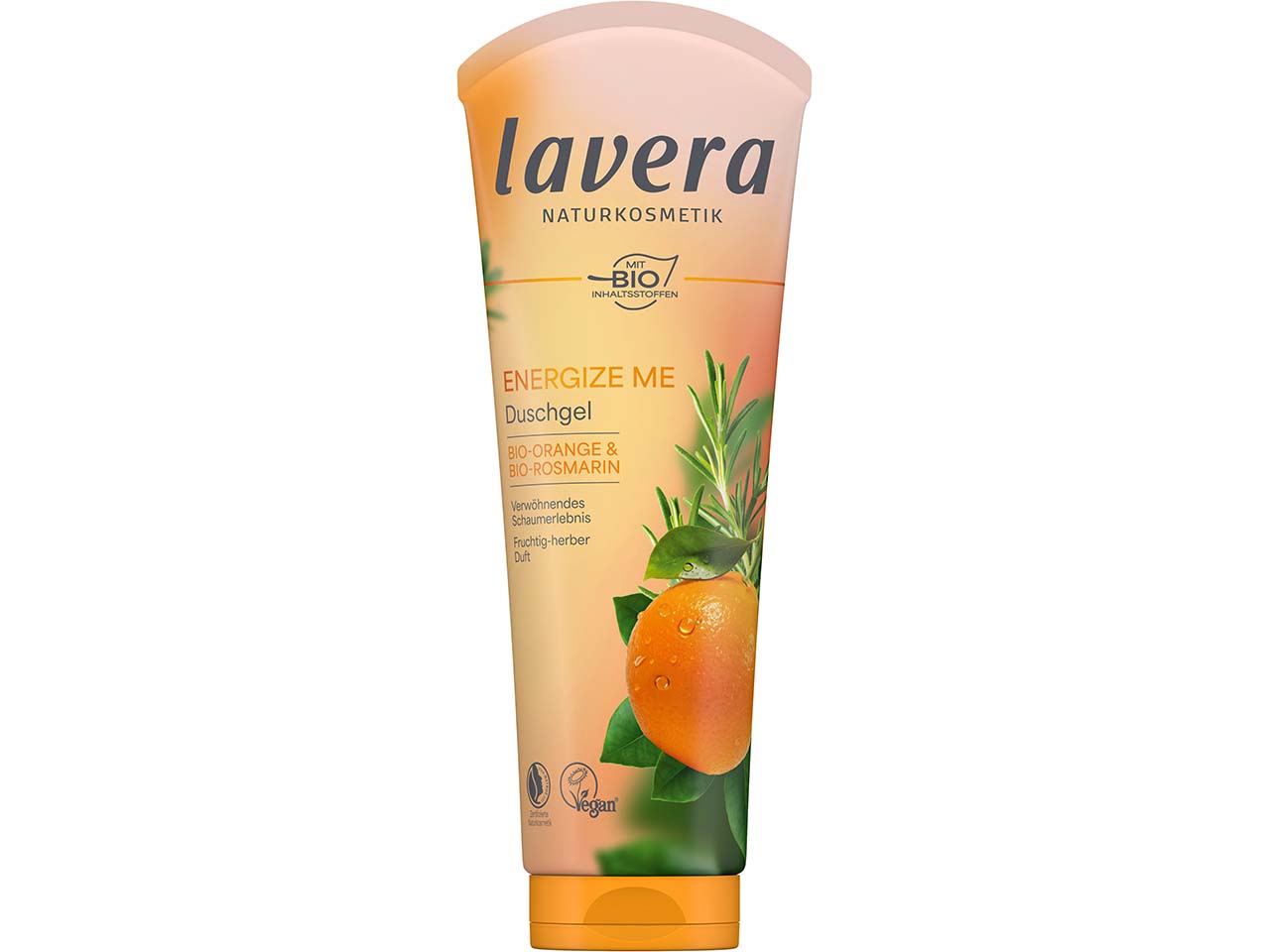 lavera Duschgel "Energize Me" Bio-Orange & Bio-Rosmarin, 250 ml