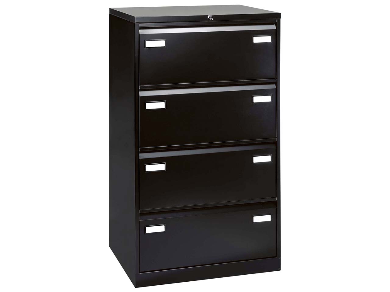 Hängeregistraturschrank 4S 2-bahnig sw RAL 9005