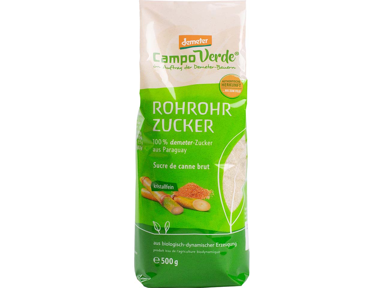 Campo Verde Bio-Rohrzucker, 500 g