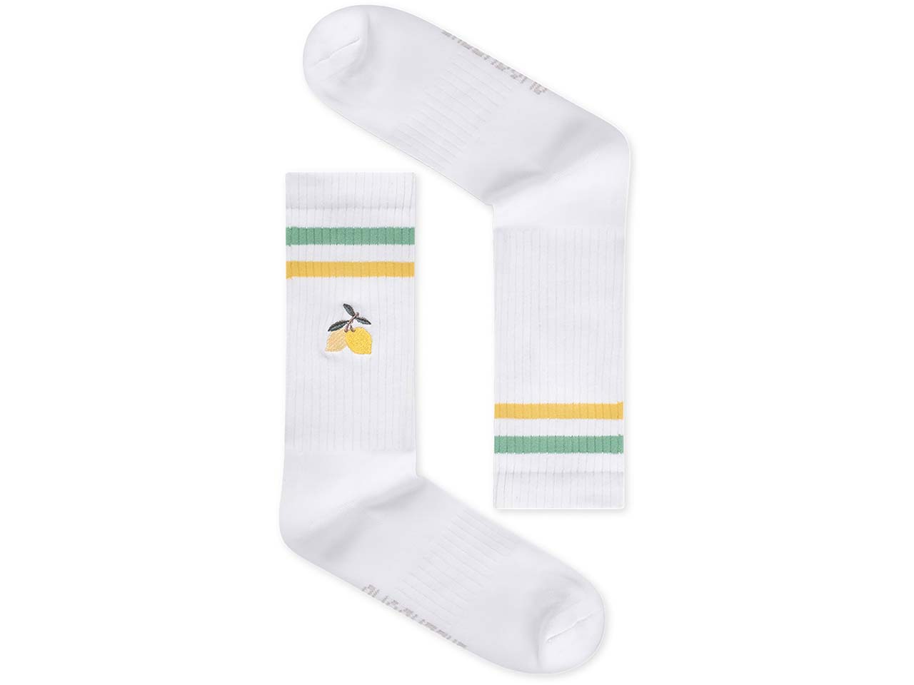 GREENBOMB Bio-Tennissocken "Lemon", white, Gr. 37/40