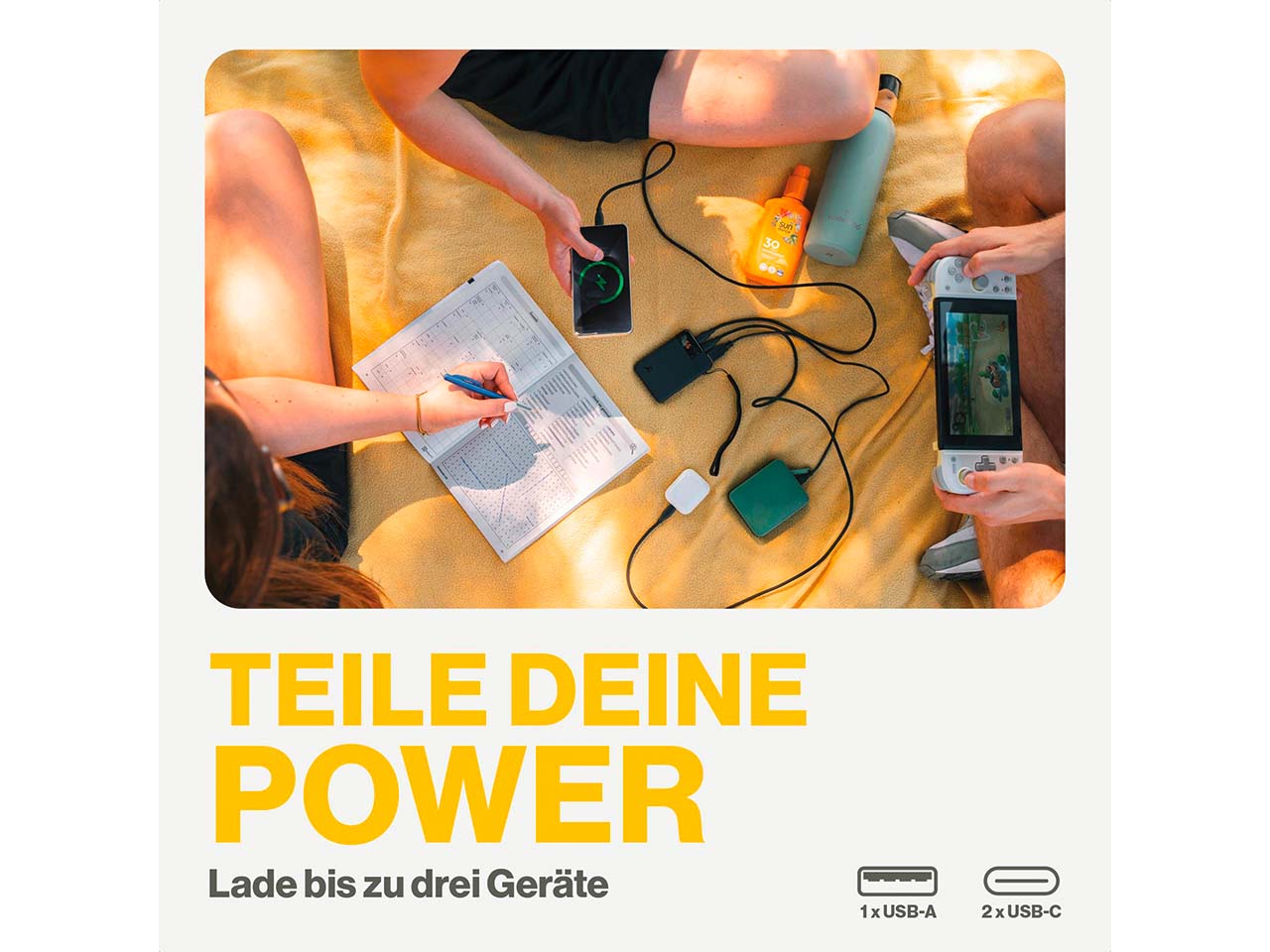 Aqiila Powerbank "Powerbird B5" 5.000 mAh, schwarz