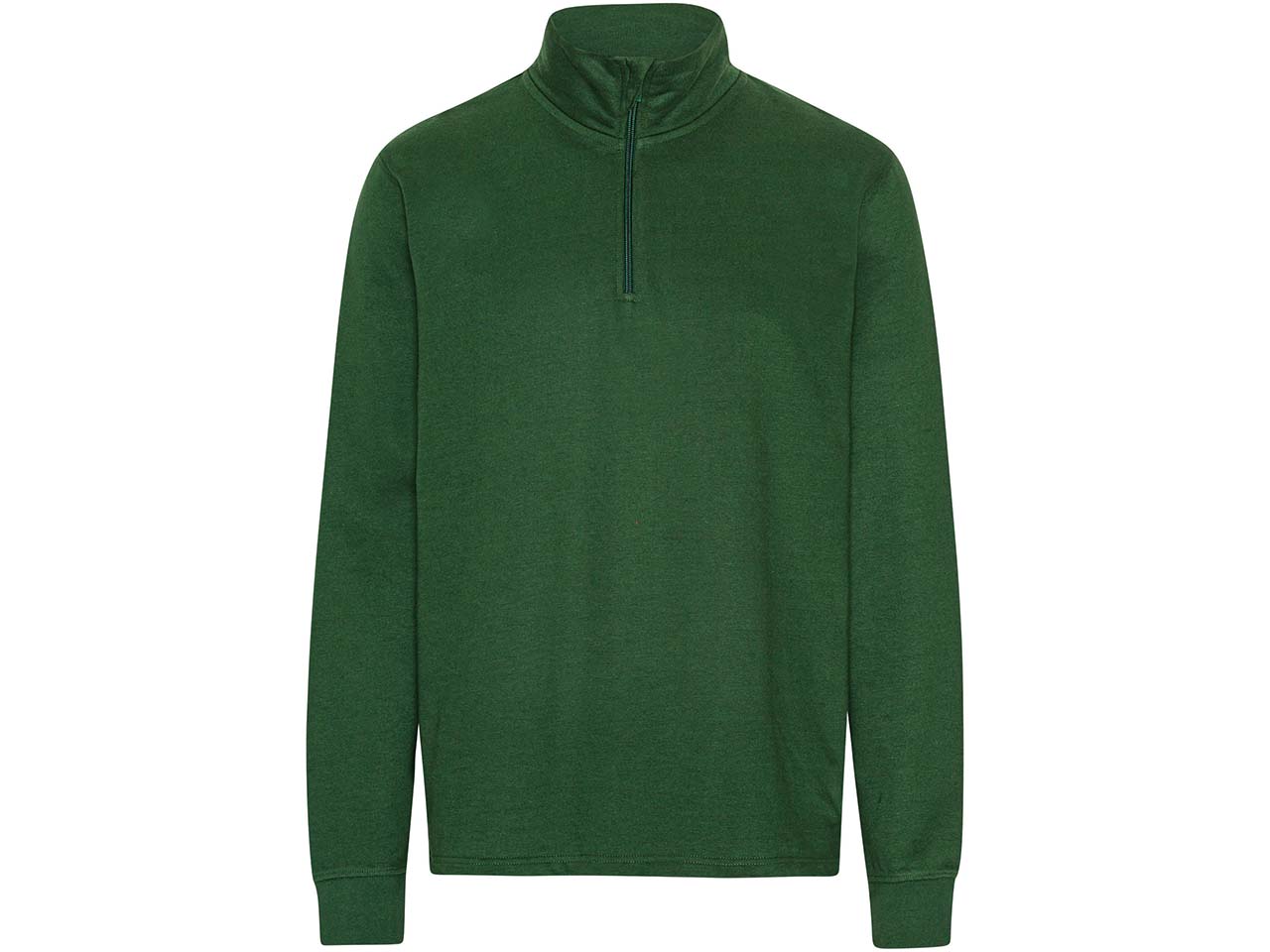 Neutral Bio-Unisex-Sweatshirt "Tiger Cotton" mit Half-Zip, bottle green, Gr. XL