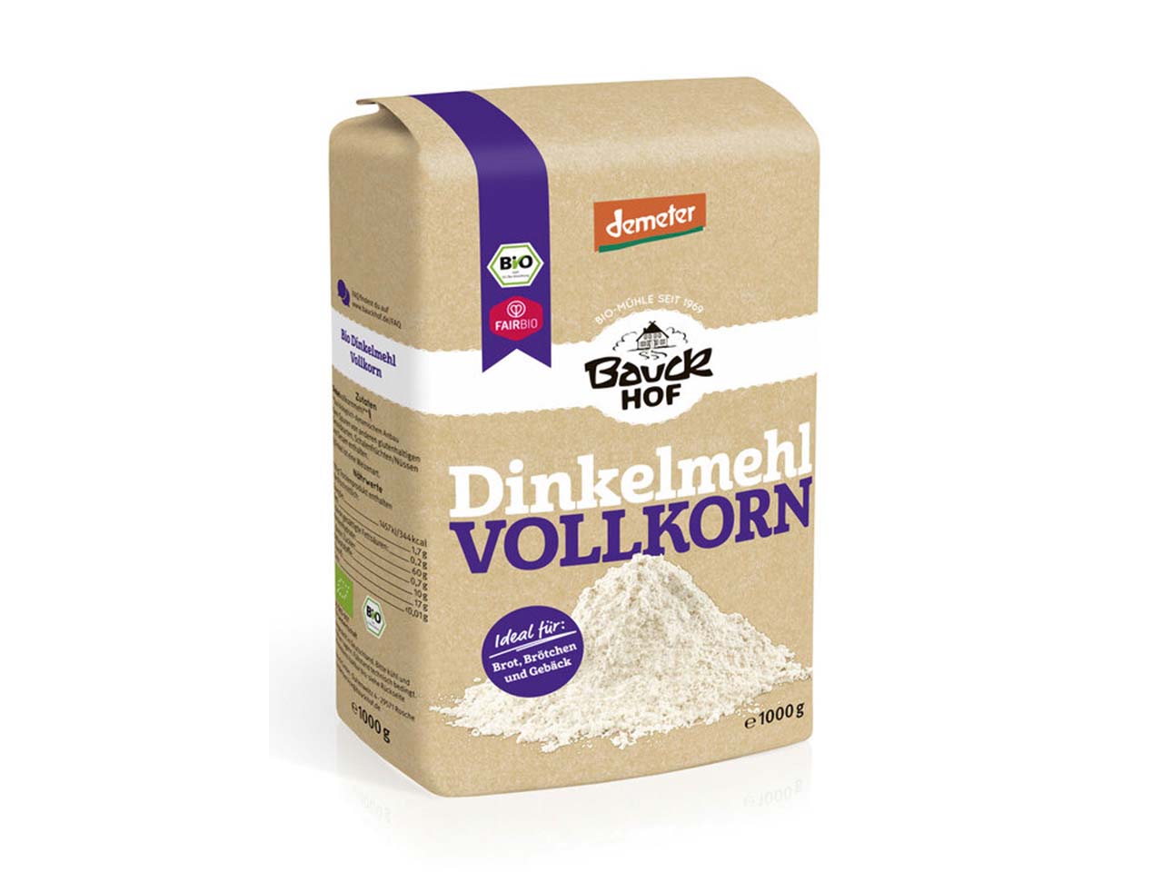 Bauckhof Bio-Vollkorn-Dinkelmehl, 1 kg