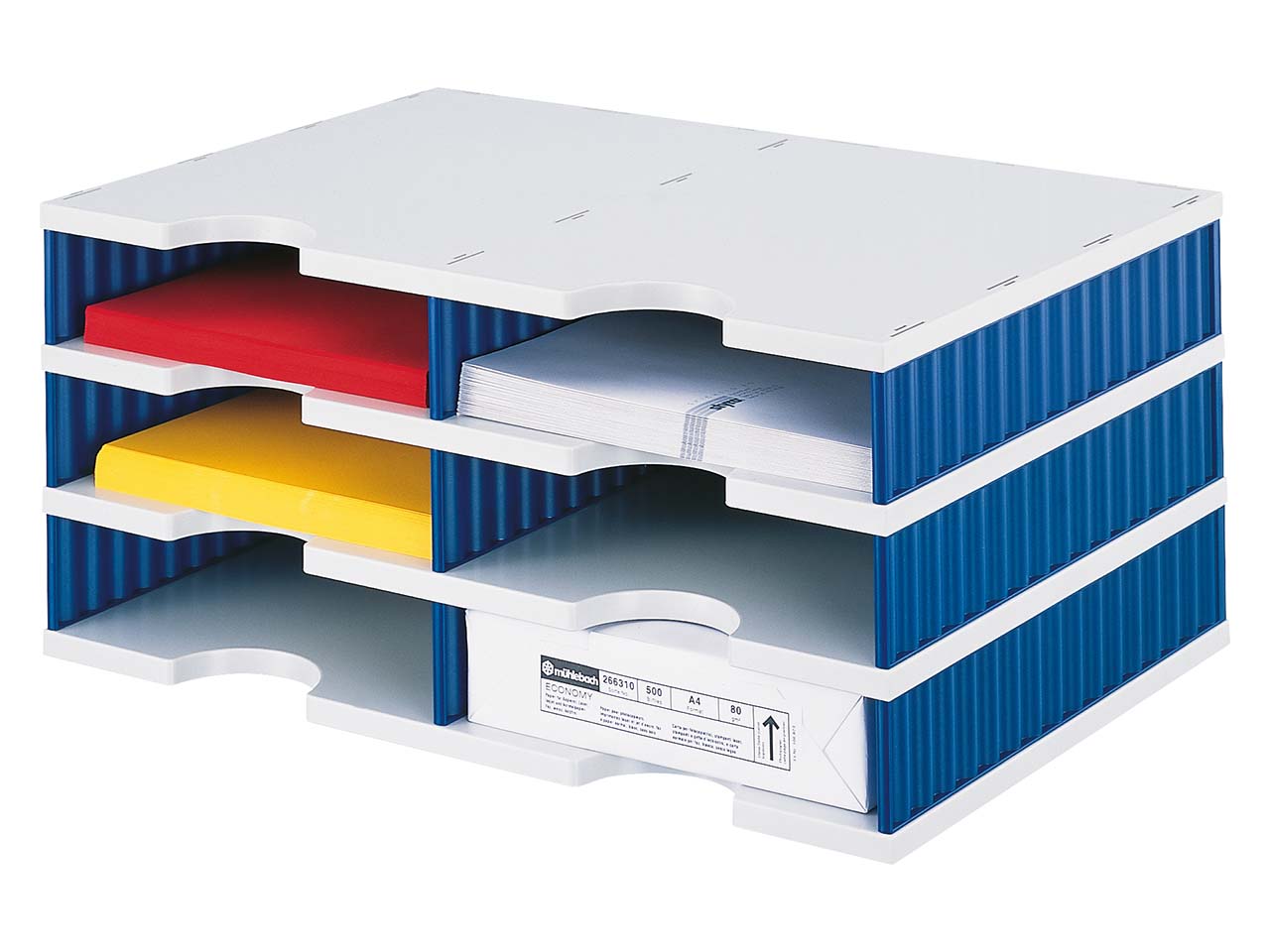 styrodoc Grundeinheit 2er blau 6 Fächer