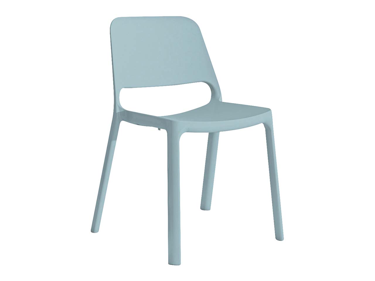 2x Besucherstuhl "2050" himmelblau