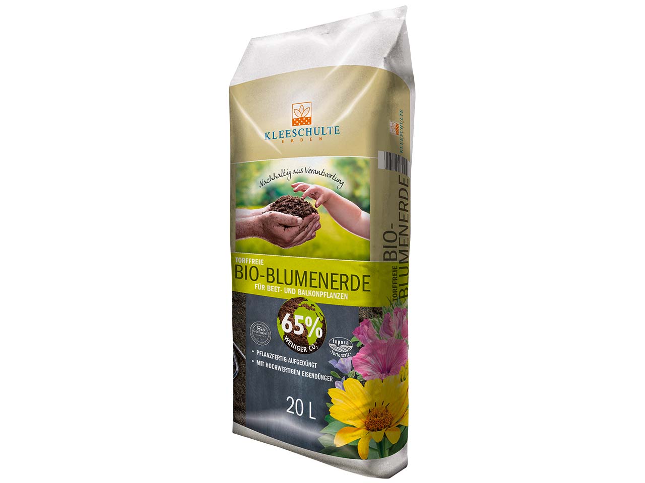 Kleeschulte Bio-Blumenerde, torffrei, 20 l