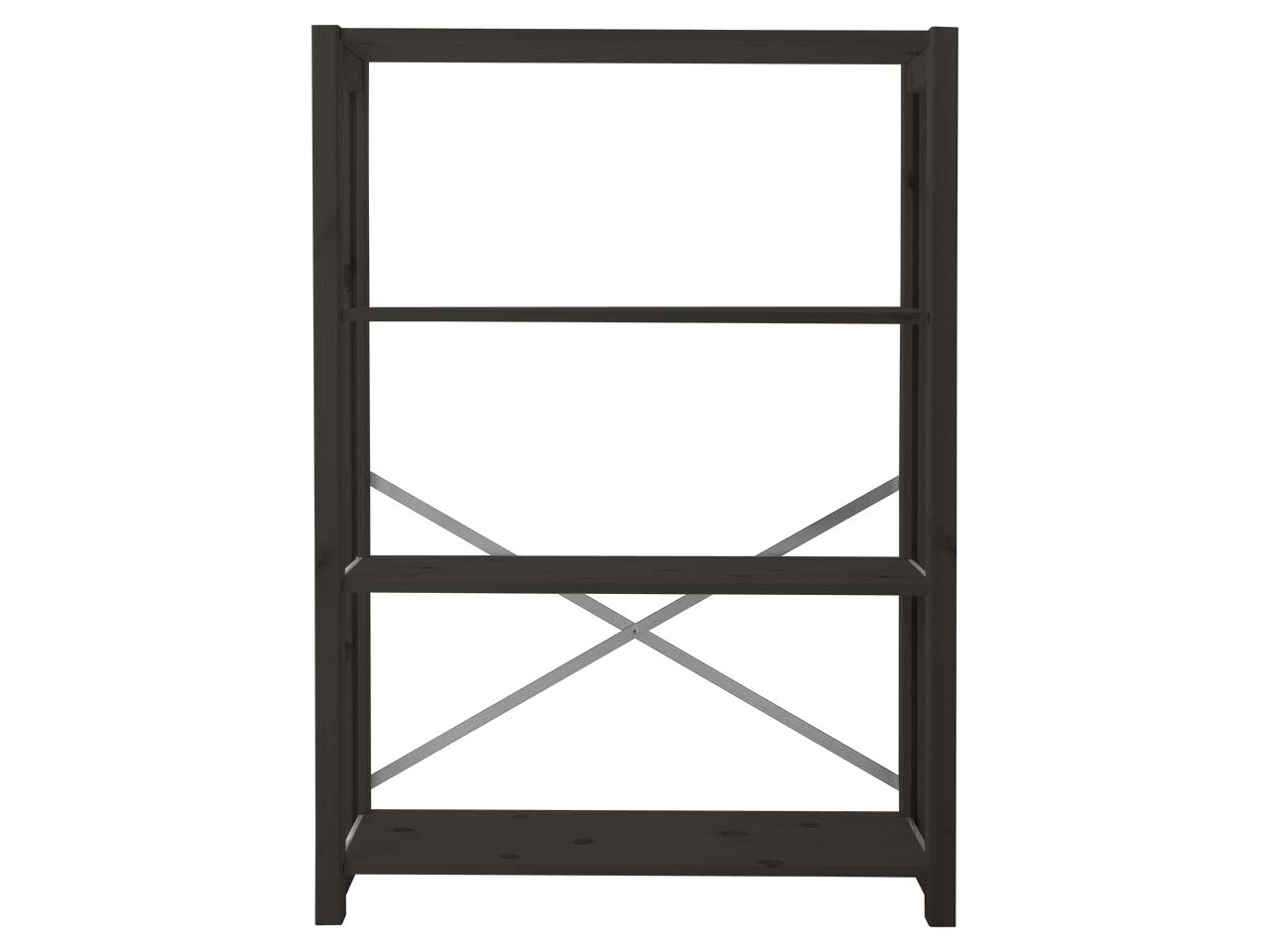 ABC Regal "Classic" B 83 x T 29,5 x H 116 cm, schwarz