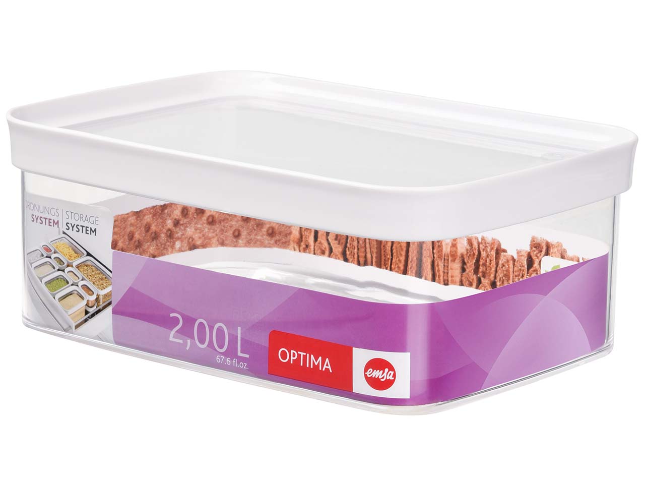 EMSA Vorratsdose 'OPTIMA' rechteckig 2 l