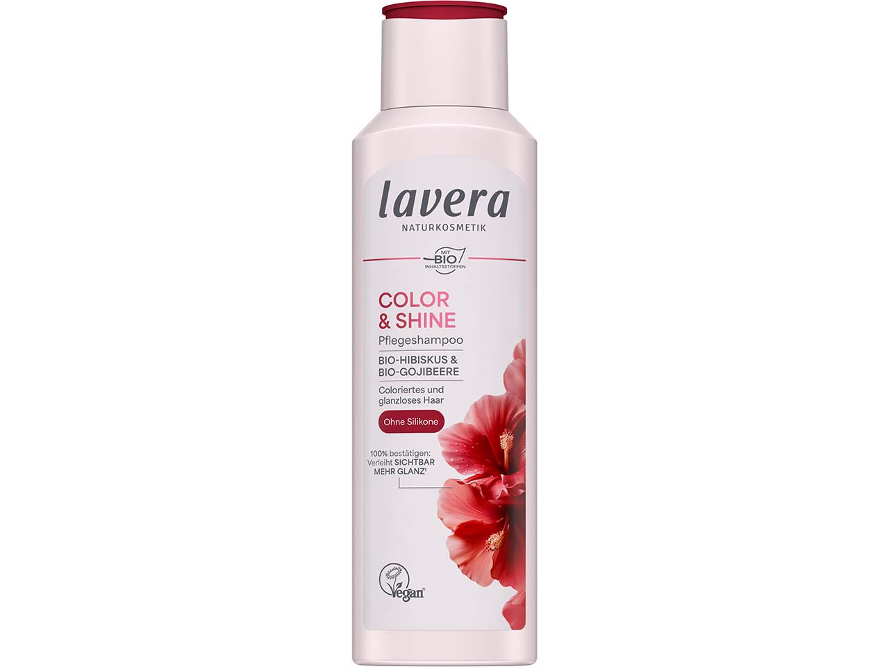 lavera Shampoo "Color & Shine" Bio-Hibiskus & Bio-Gojibeere, 250 ml