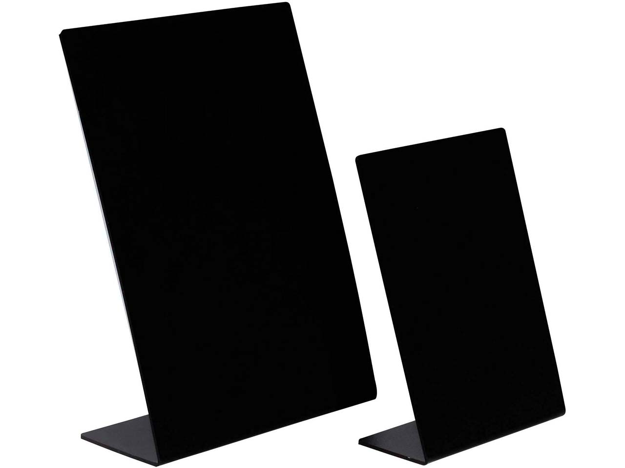 Exacompta Tischtafel "Exacryl" geneigt, Schieferoptik aus HIPS, 106 x 52 x 145 mm, schwarz Exacompta Tischtafel "Exacryl" geneigt, Schieferoptik aus HIPS, 106 x 52 x 145 mm, schwarz