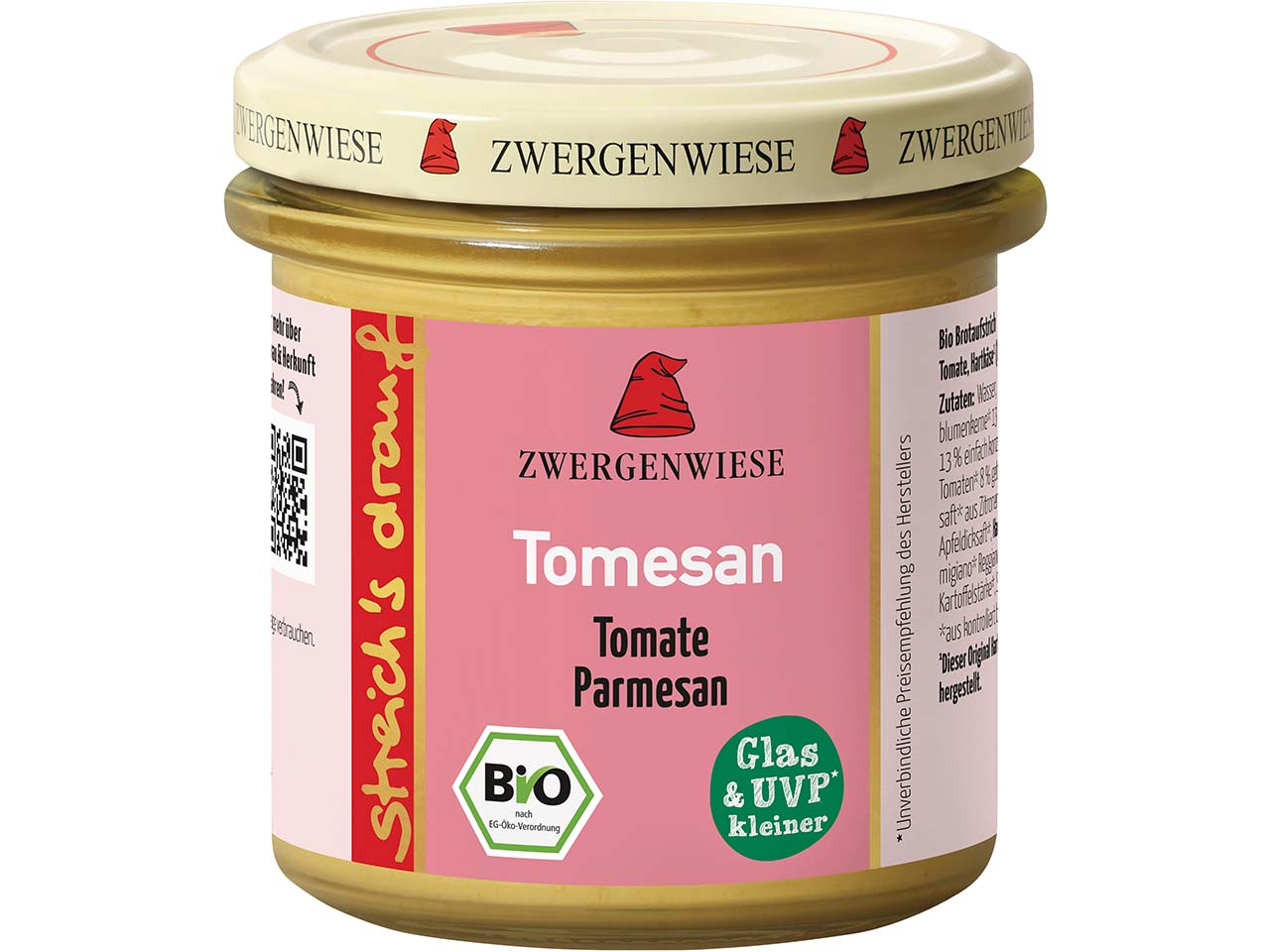 Zwergenwiese streich's drauf Tomesan "Tomate und Parmesan", 135 g
