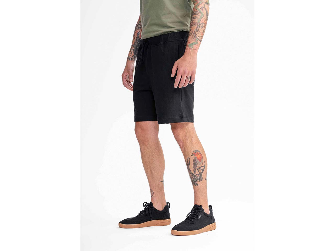 MELA Bio-Herren-Jersey-Short "KRISH" 260 g/m², schwarz, Gr. M