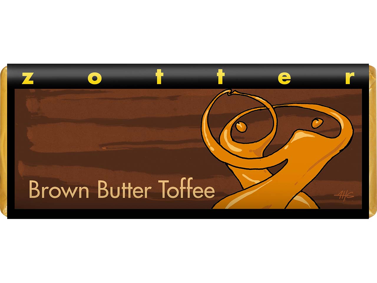 Zotter Bio-Vollmilch-Schokolade "Brown Butter Toffee", 70 g