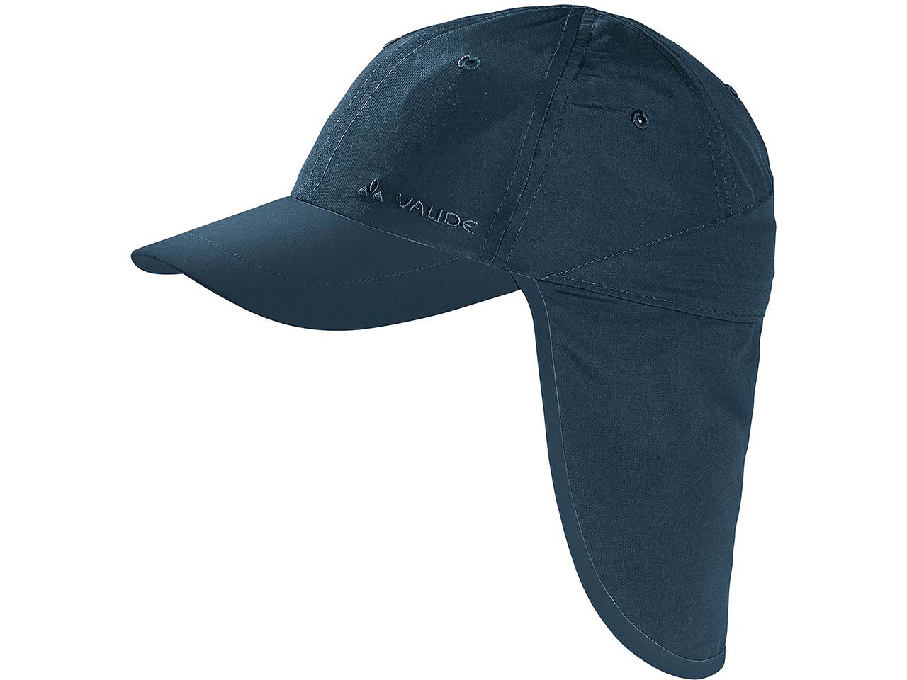 VAUDE Kinder-Sonnenhut "Sahara Cap IV" mit langem Nackenschutz, dark sea, Gr. S