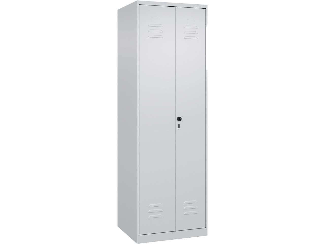 C+P PSA Doppel-Spind Classic PLUS, 2 Abteile, 1850x600x500mm, Lichtgrau/Lichtgrau