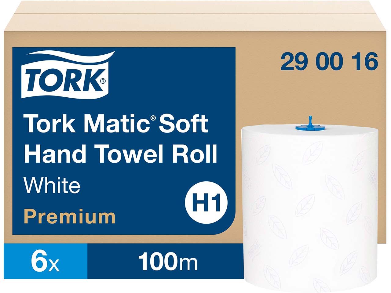 Tork Matic Papierhandtücher "Premium H1" 6 Rollen, weiß