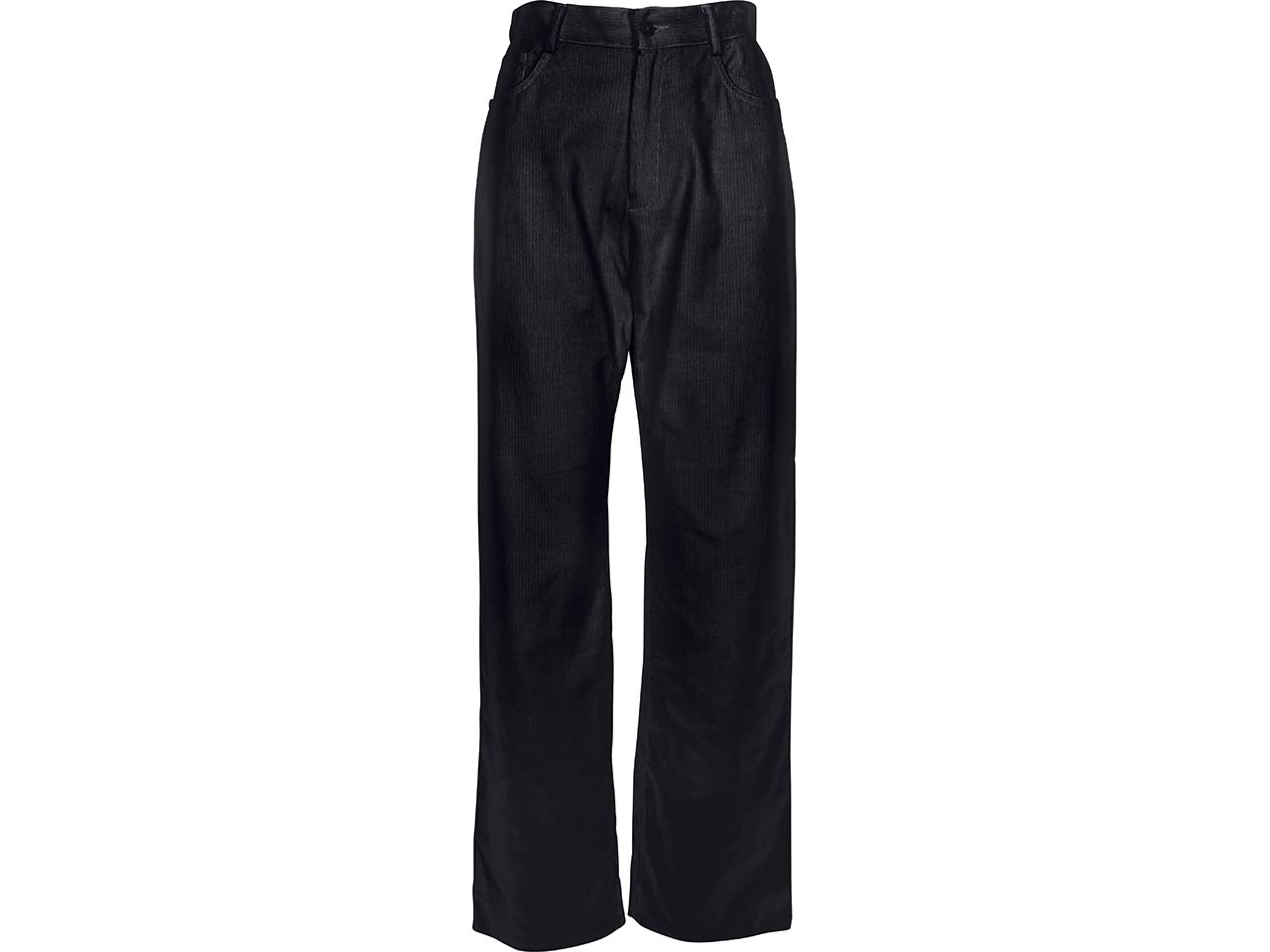 MELA Bio-Damen-Cordhose 'OORJA' mit weitem Bein, High Waist, schwarz, Gr. 36