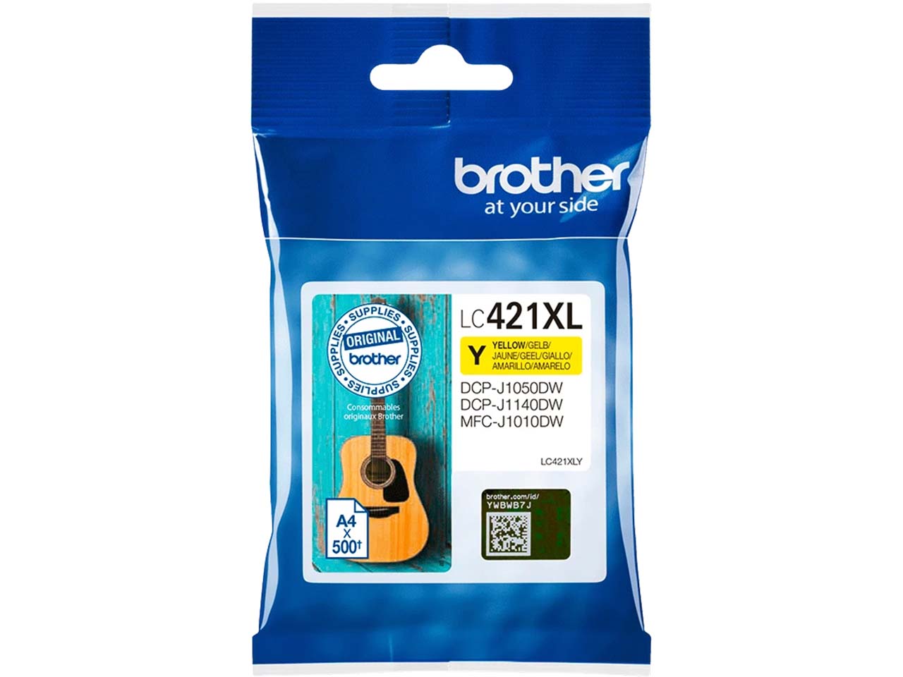 Brother Tintenpatrone LC-421XLY gelb