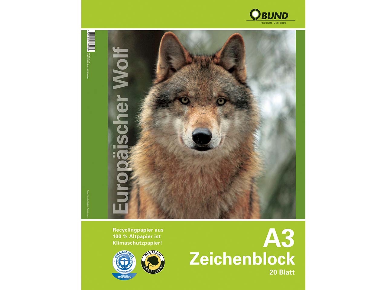 BUND Zeichenblock A3 20 Blatt