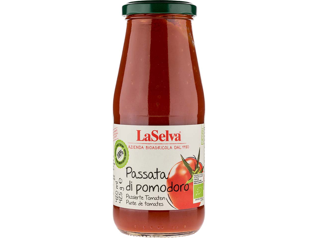 LaSelva Passierte Bio-Tomaten "Passata di pomodoro", 425 g