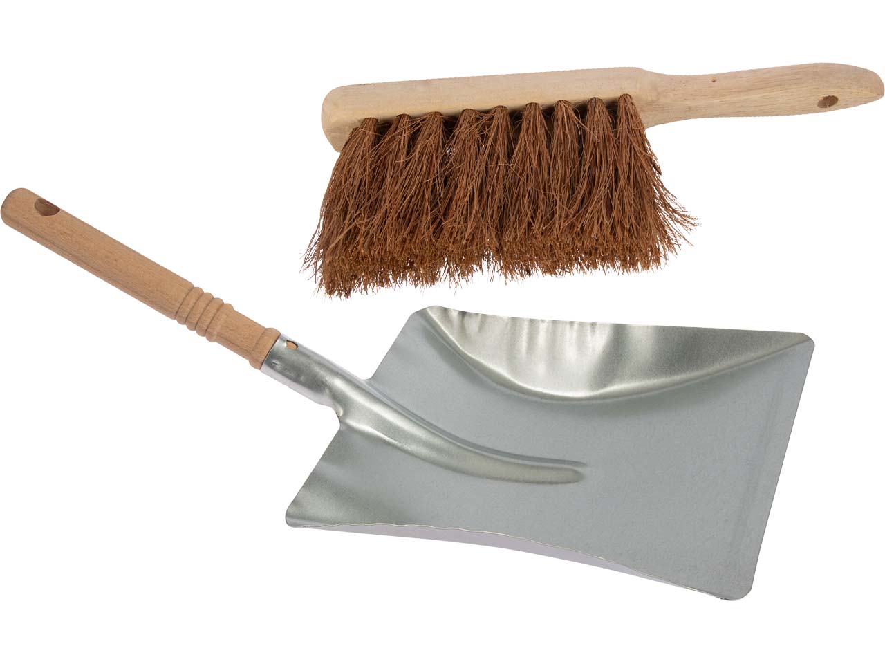 Straßenhandfeger Kokosborsten, inkl. Kehrschaufel