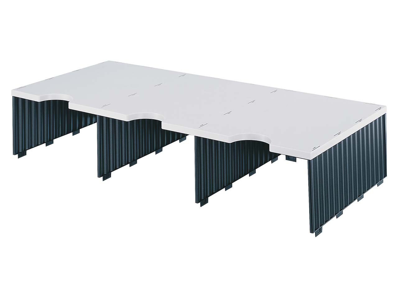 styrodoc Aufbau Jumbo 3er sw. 3 Fächer