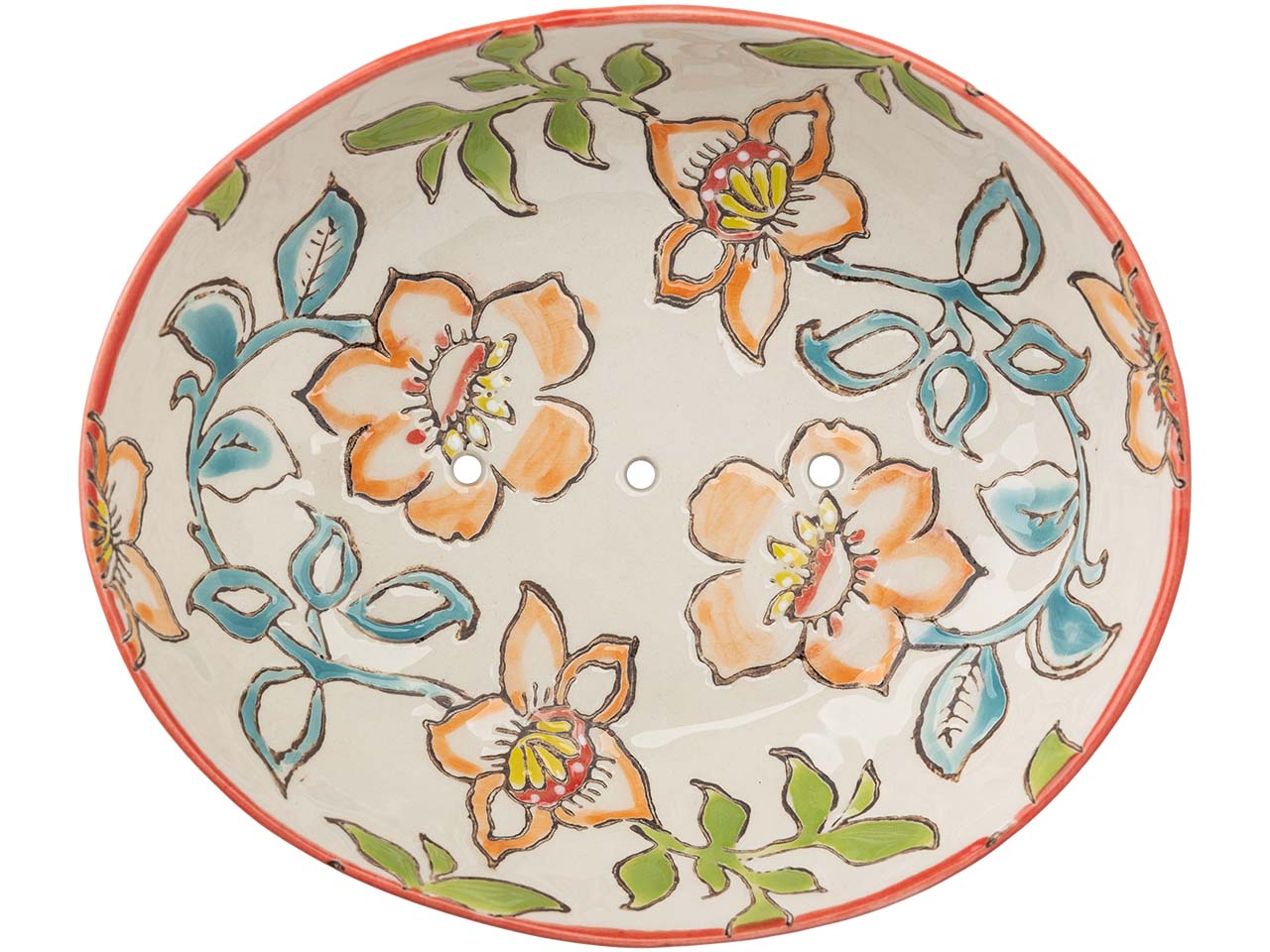 tranquillo Seifenschale "SUMMER" aus Steinzeug, bunt